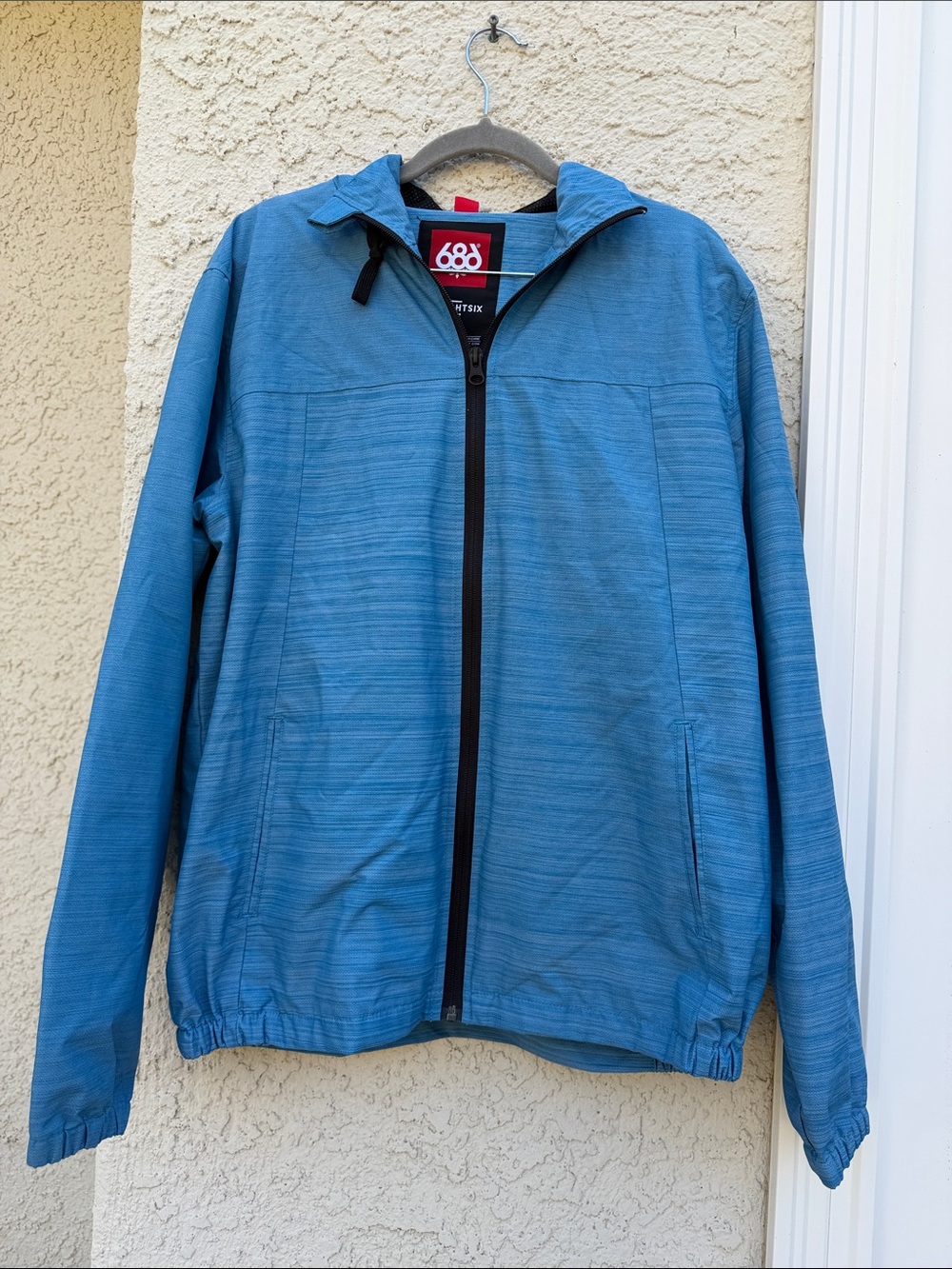 686 Men's Unix Aqua Blue Soft Shell Windbreaker Snowboard Jacket Size S